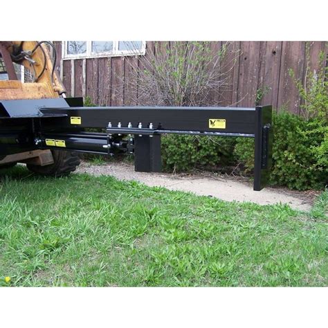 wood splitter attachment for a skid steer|skid steer mounted wood splitter.